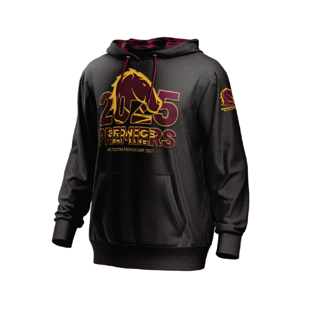*PRE ORDER 8/12* Brisbane Broncos 2025 Premiers Hoodie