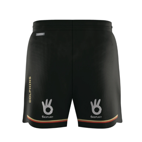 Dolphins 2024 Mens Players Training Shorts - Charcoal Grey