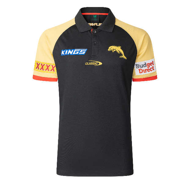 Dolphins 2025 Mens Players Polo - Black