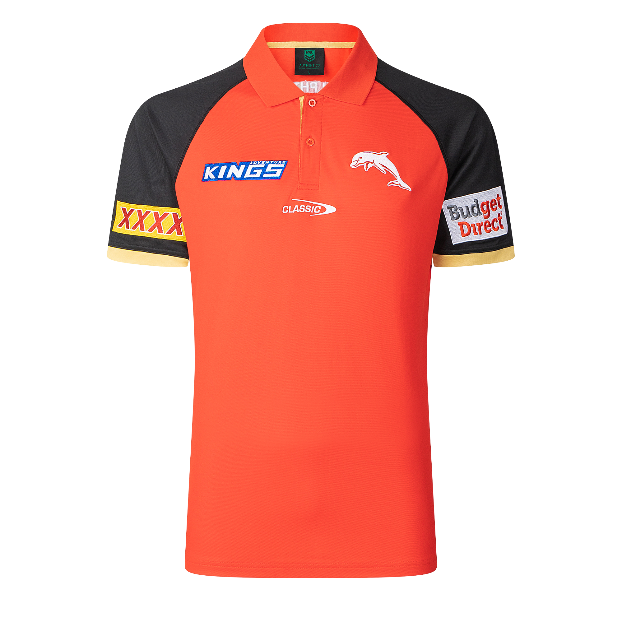 Dolphins 2025 Mens Players Media Polo - Red