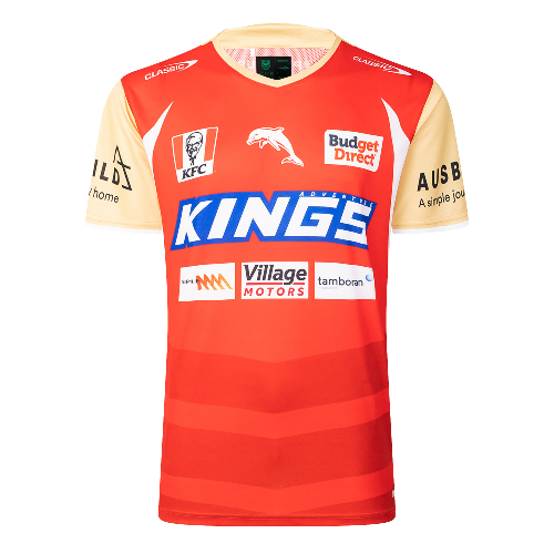 Dolphins 2025 Mens Players Training Shirt - Red