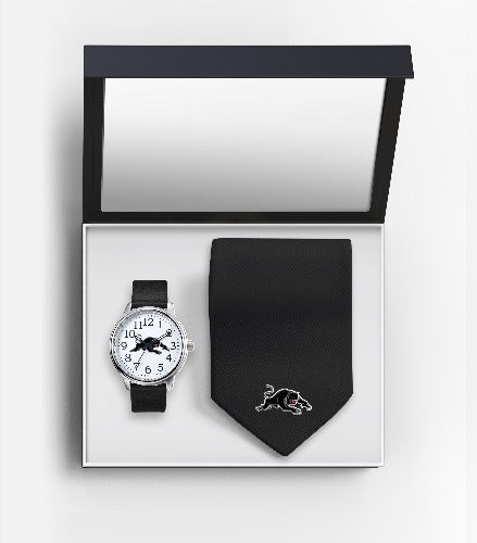 Penrith Panthers Watch & Tie Gift Set
