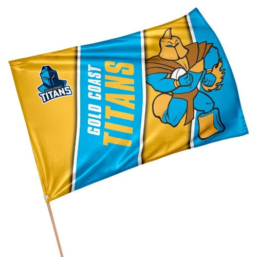 Gold Coast Titans Flag - Mascot