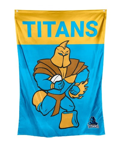 Gold Coast Titans Cape / Wall Flag - Mascot