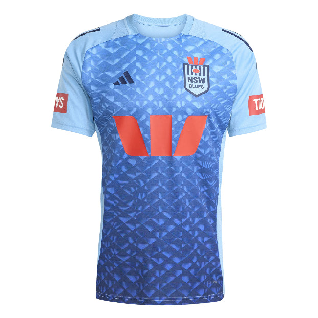 NSW Blues 2025 Mens Players Training Shirt - Sky