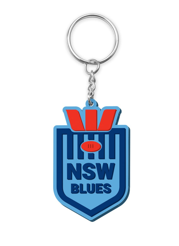 NSW Blues Rubber Keyring