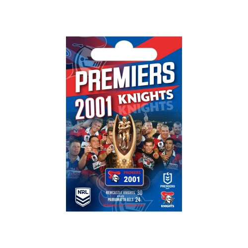 Newcastle Knights 2001 Premiers Pin - Trophy