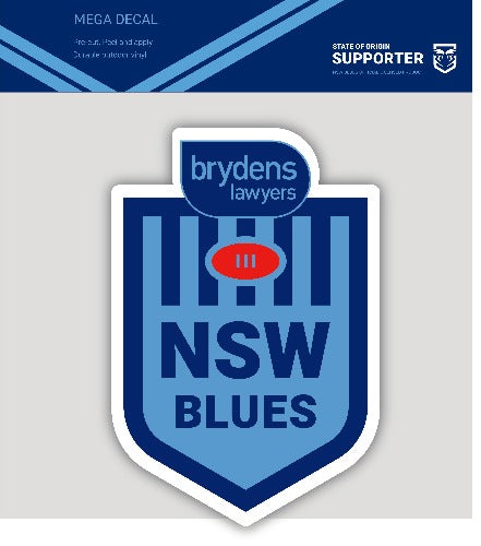 NSW Blues Car Logo Sticker - Mega