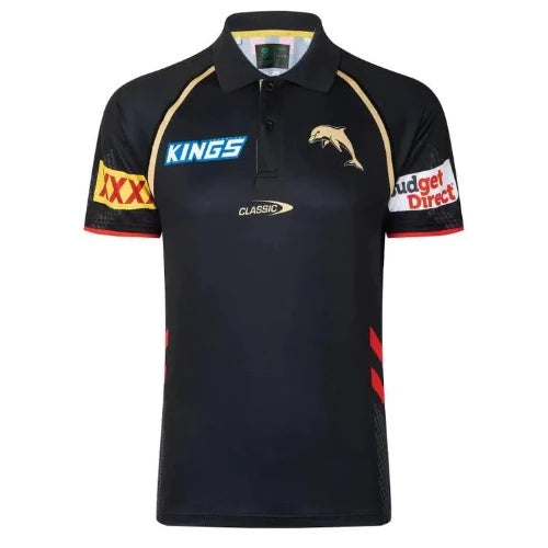 Dolphins 2023 Mens Players Media Polo - Black