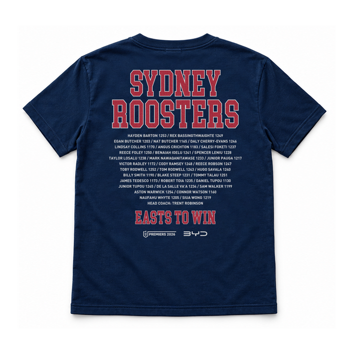 *PRE ORDER 12/10* Sydney Roosters 2026 Adults Premiers Shirt - Trophy