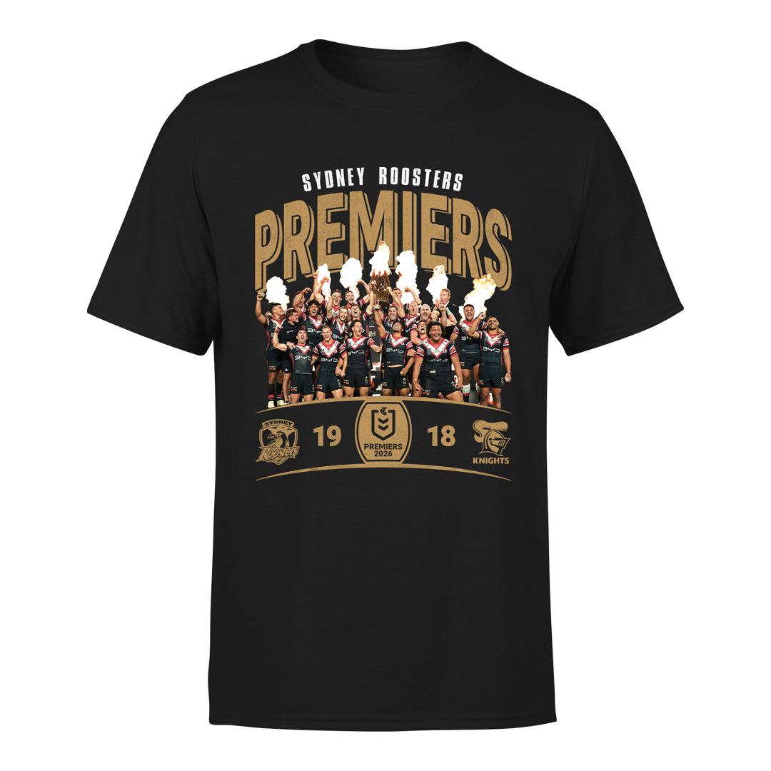 Sydney Roosters 2026 Adults Premiers Shirt - Team Photo