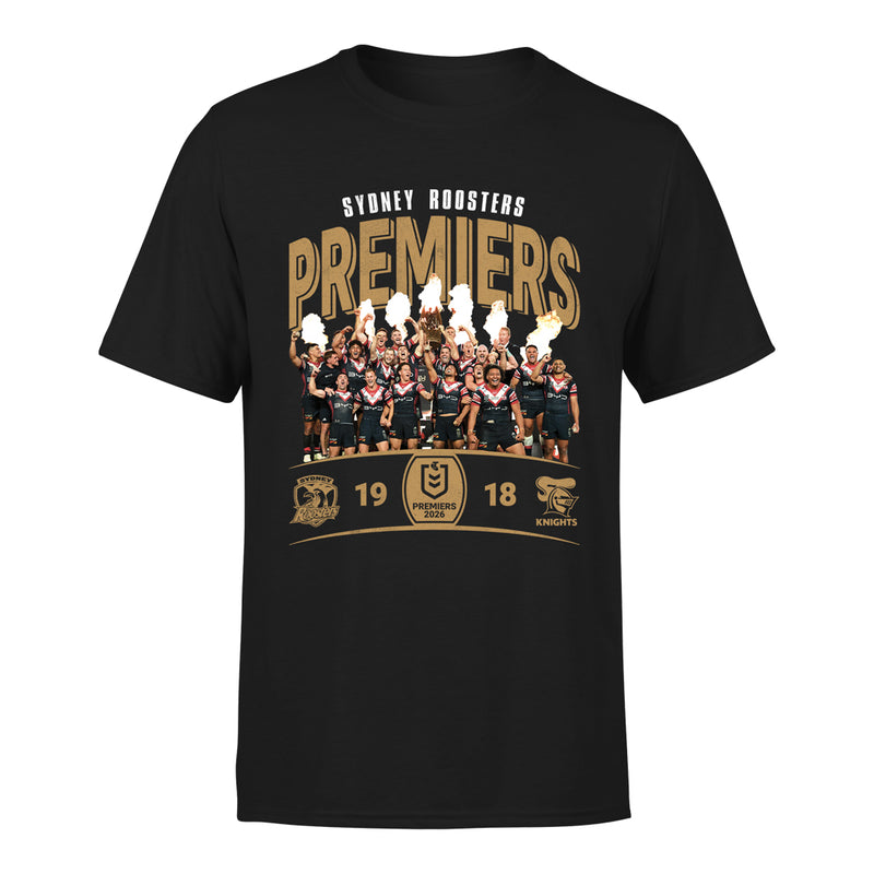 Sydney Roosters 2026 Adults Premiers Shirt - Team Photo