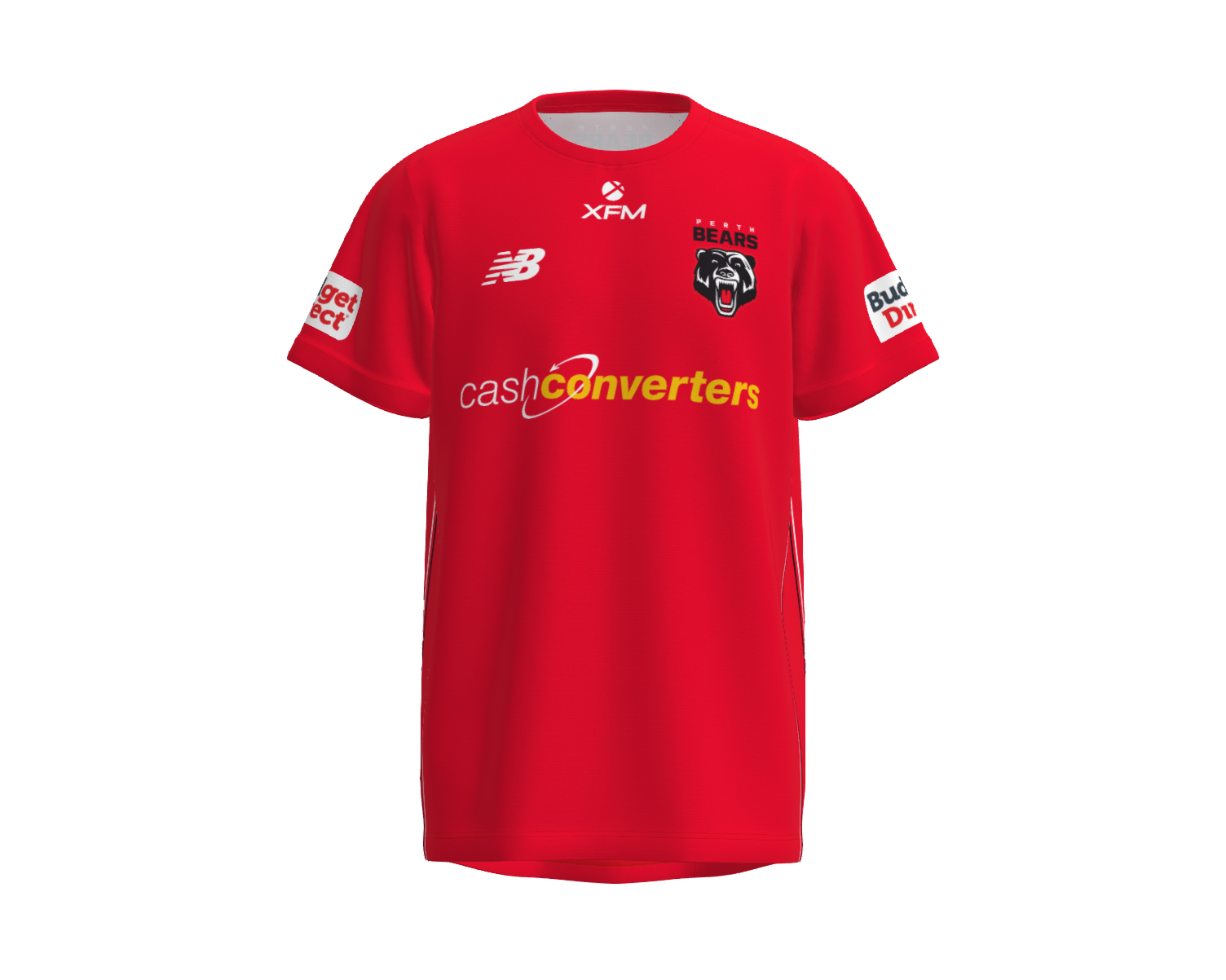 Perth Bears Mens Players Training Shirt - Red