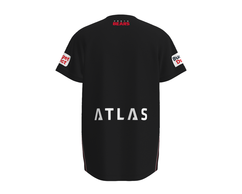 Perth Bears Mens Players Training Shirt - Black