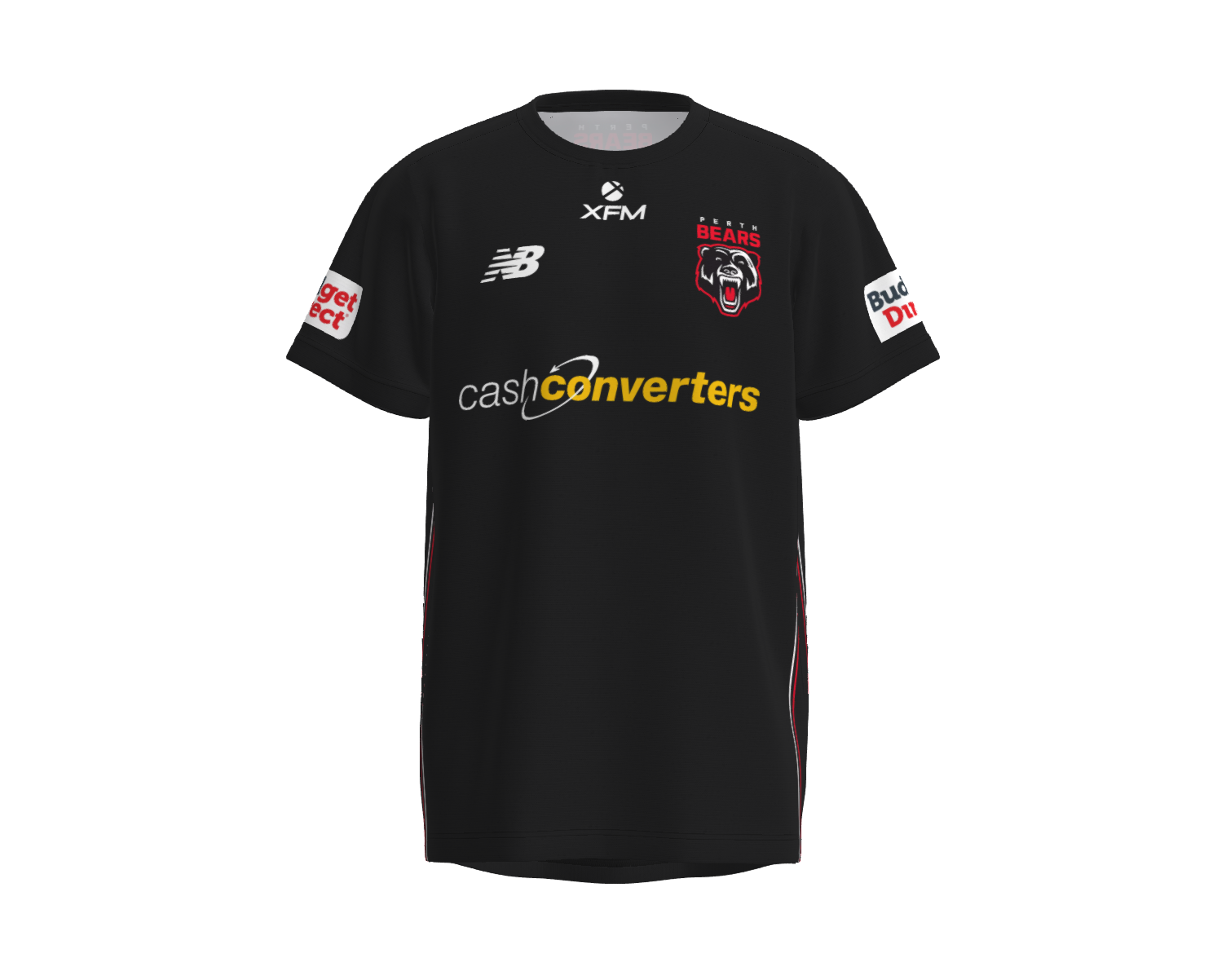 Perth Bears Mens Players Training Shirt - Black