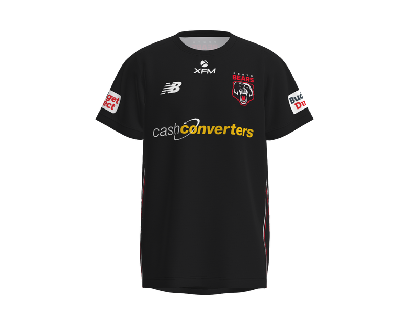 Perth Bears Mens Players Training Shirt - Black