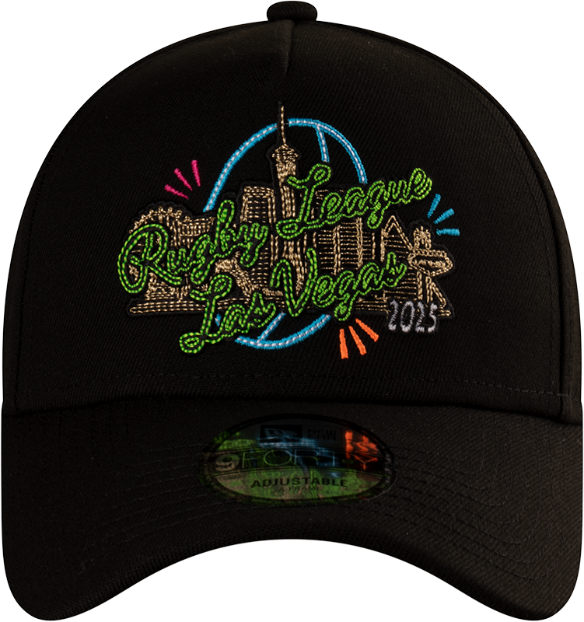 NRL Las Vegas 2025 9FORTY A-Frame Cap - Neon Black