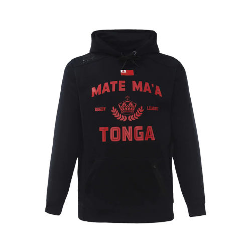 Tonga 2022 Mens Pullover Hoodie - Black (TLHOM22009)