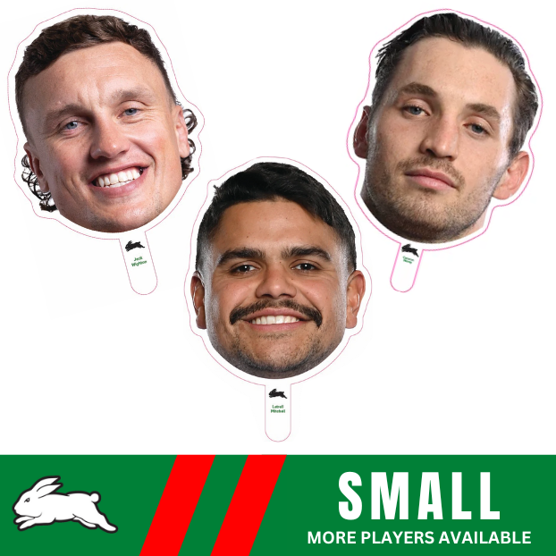 South Sydney Rabbitohs Player Head Cutouts - SMALL