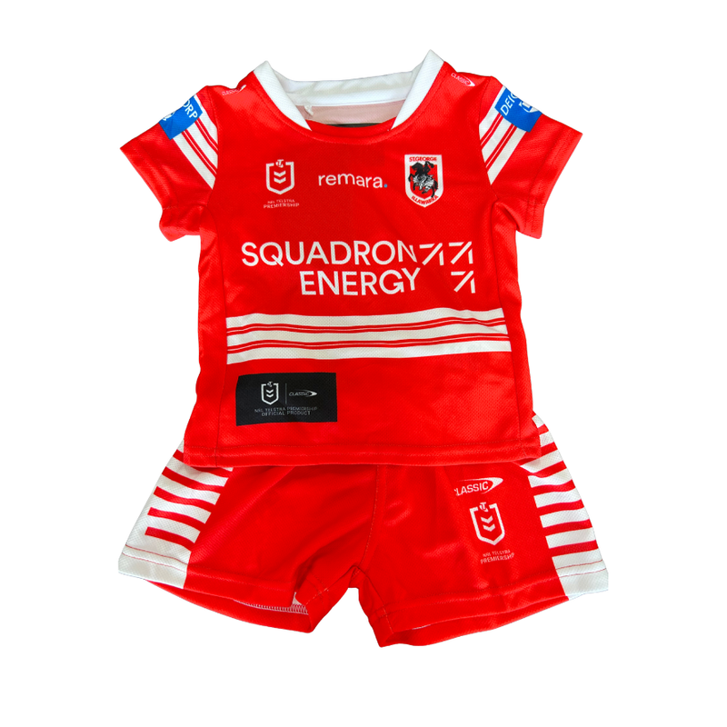 St George Illawarra Dragons 2026 Baby / Toddler Alternate Jersey Set