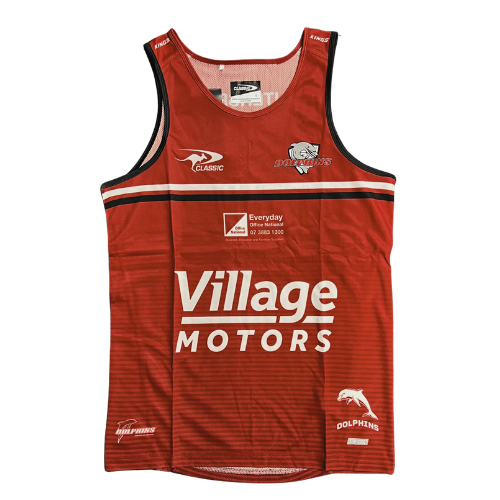 Redcliffe Dolphins 2024 Mens Players Training Singlet
