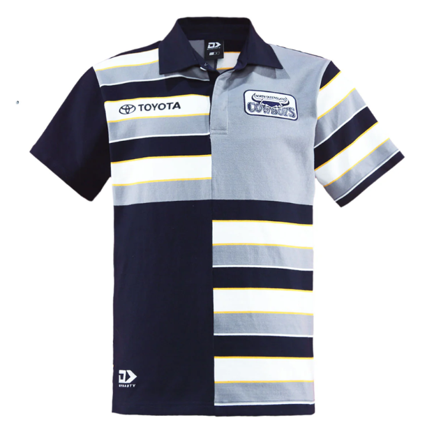 North Queensland Cowboys 2025 Mens Traditional Polo - Striped