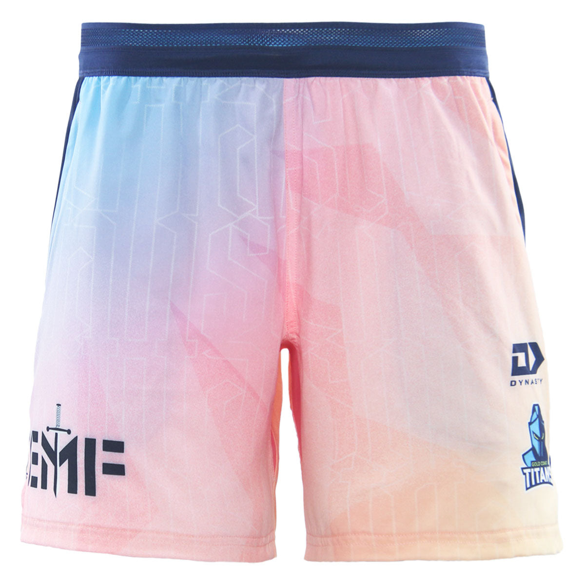 Gold Coast Titans 2026 Mens Players Training Shorts - Sunset