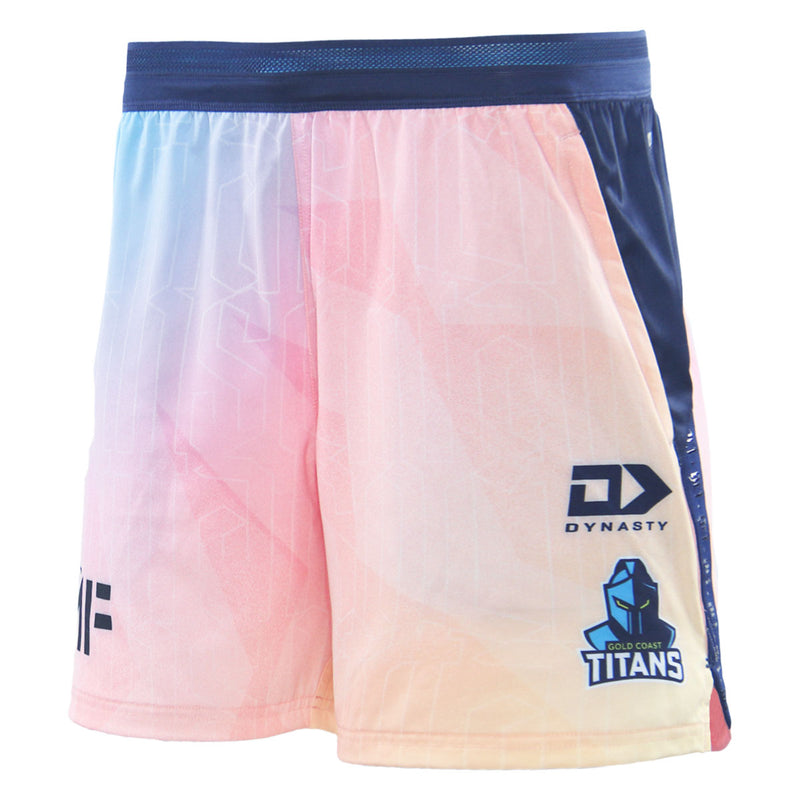 Gold Coast Titans 2026 Mens Players Training Shorts - Sunset