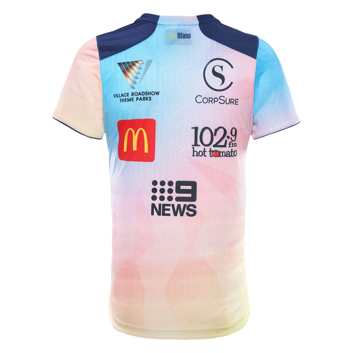 Gold Coast Titans 2026 Mens Players Training Shirt - Sunset