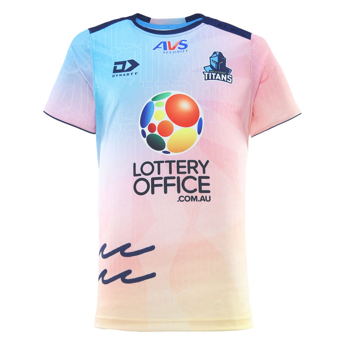 Gold Coast Titans 2026 Mens Players Training Shirt - Sunset