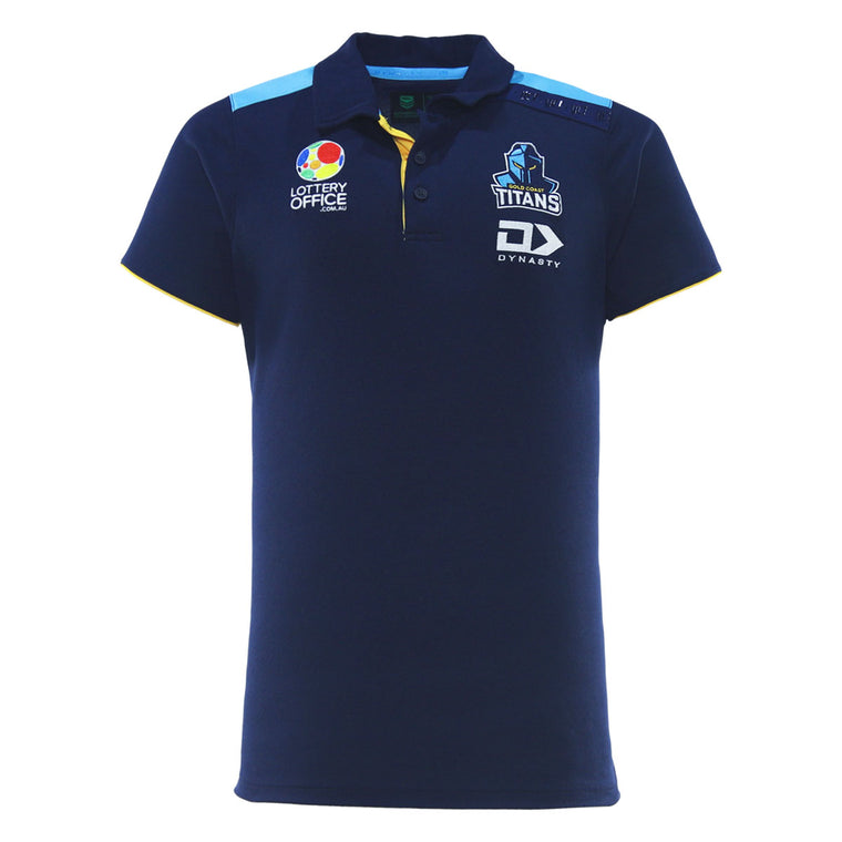 Gold Coast Titans 2026 Mens Players Media Polo