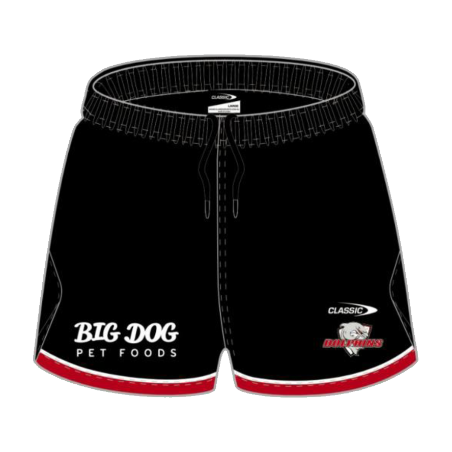 Redcliffe Dolphins 2026 Mens Players Training Shorts