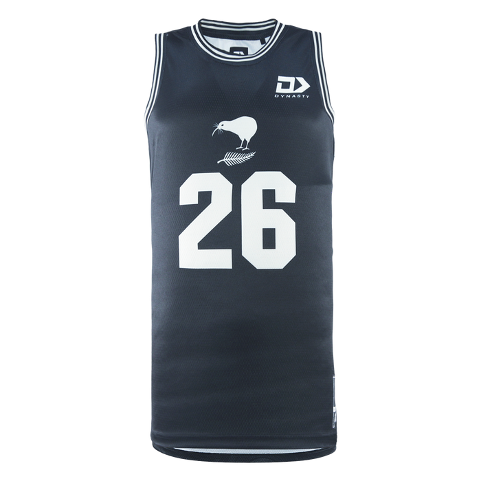New Zealand Kiwis 2026 Rugby League World Cup Mens Basketball Singlet