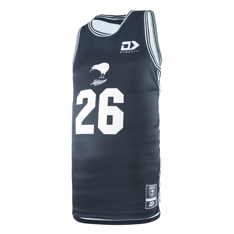 New Zealand Kiwis 2026 Rugby League World Cup Mens Basketball Singlet