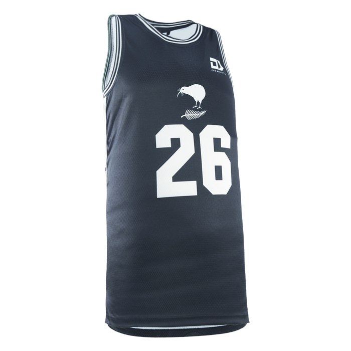 New Zealand Kiwis 2026 Rugby League World Cup Mens Basketball Singlet