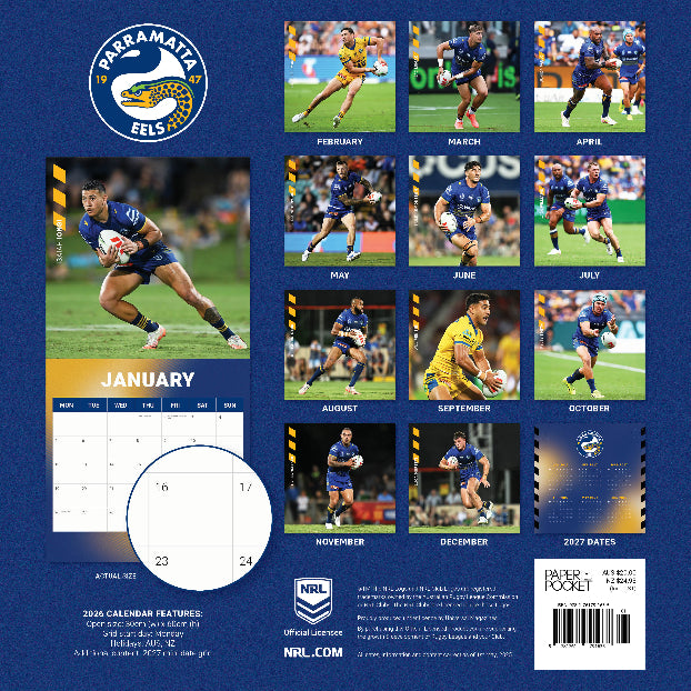 2026 Parramatta Eels Calendar