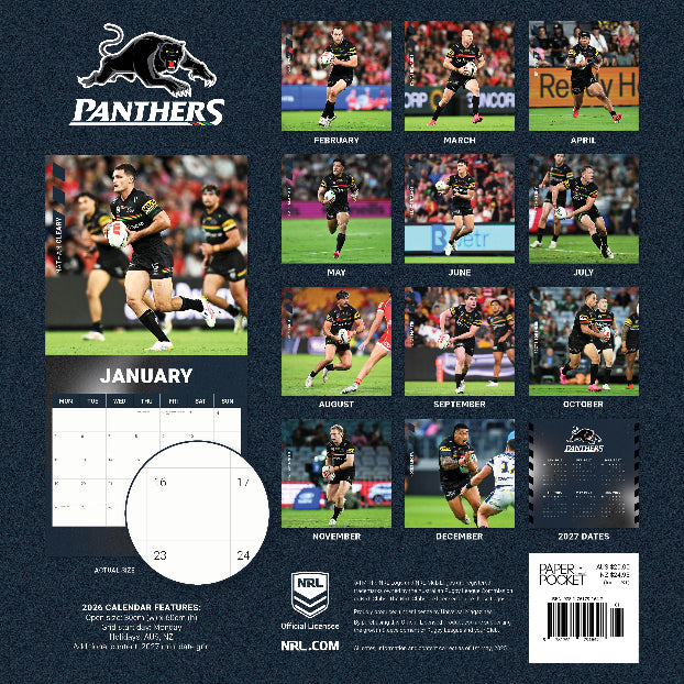 2026 Penrith Panthers Calendar