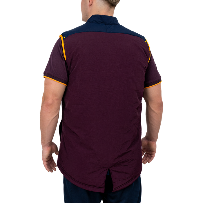Brisbane Broncos 2026 Mens Players Puffer Vest