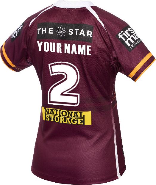 *PRE ORDER DEC* Brisbane Broncos 2025 Ladies Home Jersey