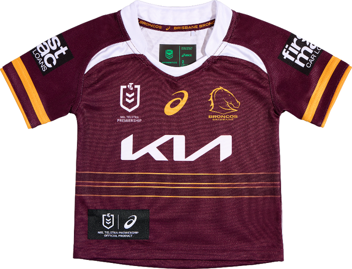 *PRE ORDER DEC* Brisbane Broncos 2025 Baby / Toddler Home Jersey