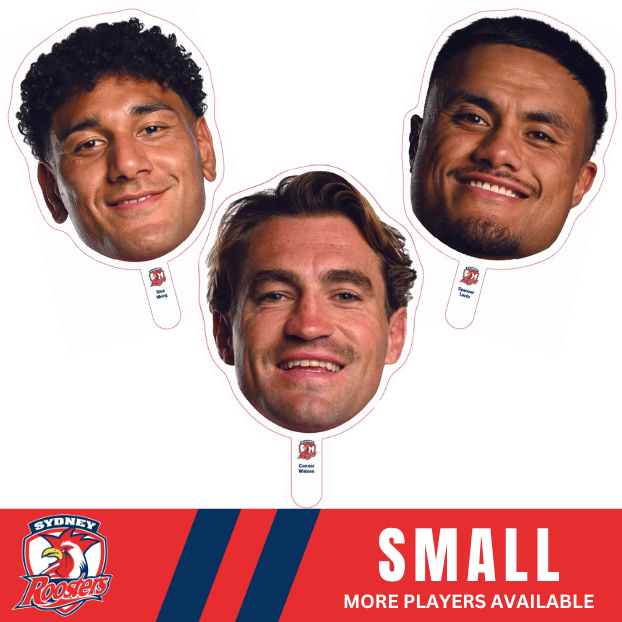 Sydney Roosters Player Head Cutouts-SMALL
