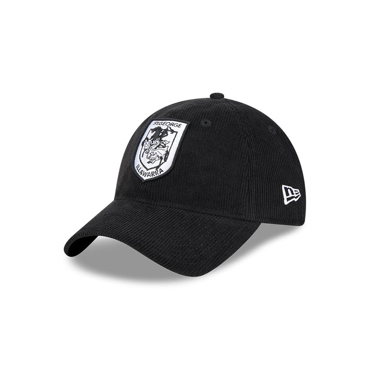 St George Illawarra Dragons 9TWENTY Corduroy Cap - Monochrome