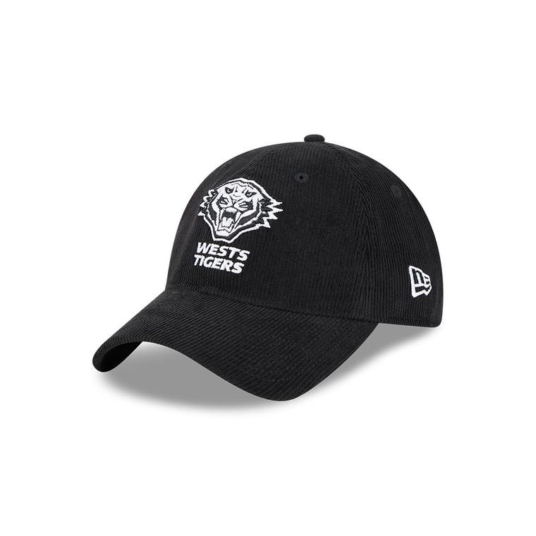 Wests Tigers 9TWENTY Corduroy Cap - Monochrome