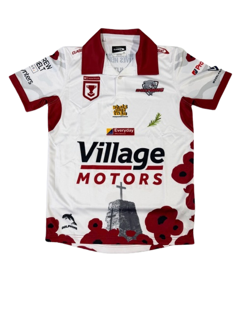 Redcliffe Dolphins 2026 Kids Anzac Jersey