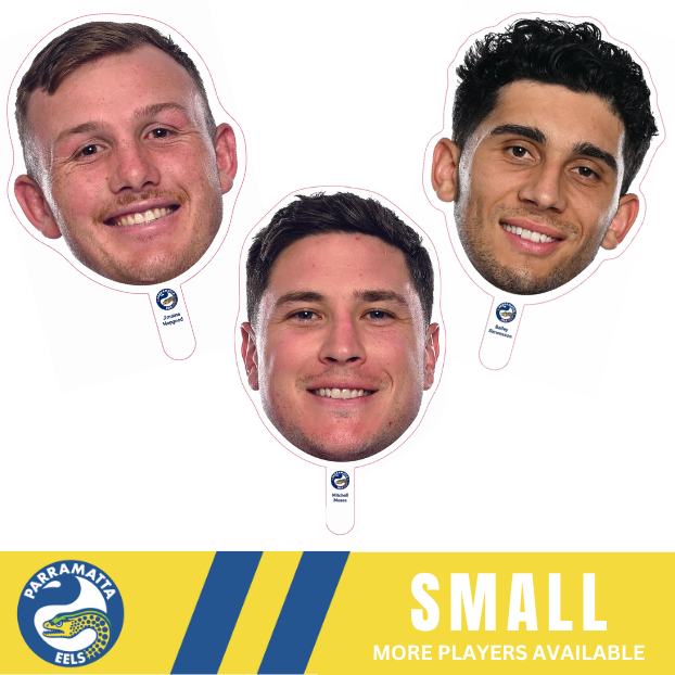 Parramatta Eels Player Head Cutouts - SMALL