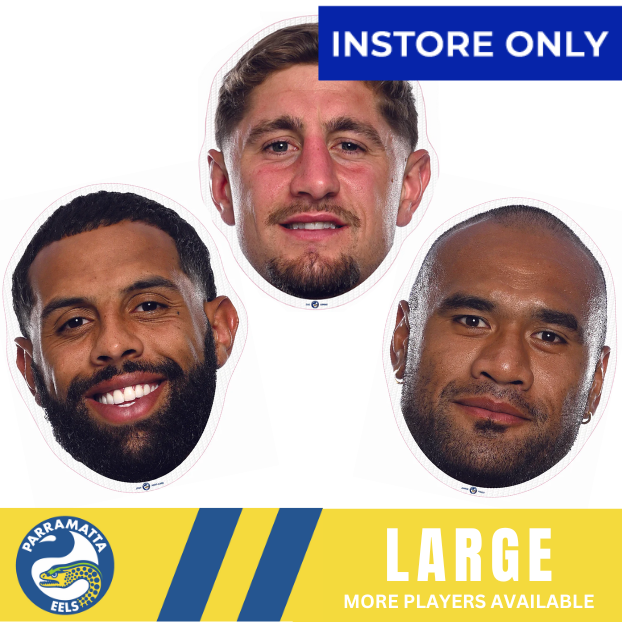 Parramatta Eels Player Head Cutouts - LARGE