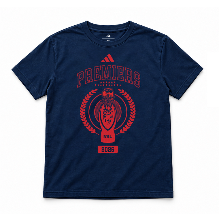 *PRE ORDER 12/10* Sydney Roosters 2026 Adults Premiers Shirt - Trophy