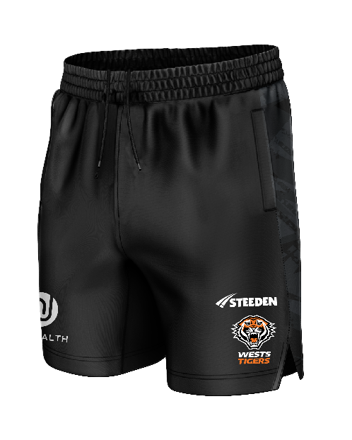Wests Tigers 2025 Mens Players Training Shorts