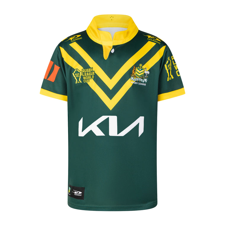 Australian Kangaroos 2026 Rugby League World Cup Kids Jersey