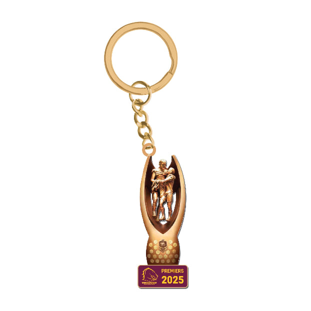 *PRE ORDER 17/11* Brisbane Broncos 2025 Premiers Keyring - Trophy